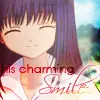 his charming smile