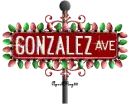 red christmas street sign gonzalez AVE
