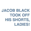 He took off his shorts