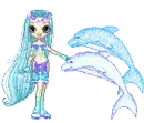 Ocean Nymph with Dolphins