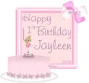 Happy 1st Birthday - Jayleen