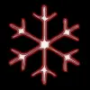glowing red snowflake avatar