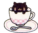 Kawaii Kitty in Cup
