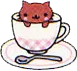 Kawaii Kitty in Cup