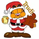 santa garfield trudi
