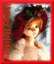 happy holidays vintage