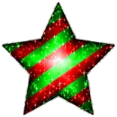 red & green star