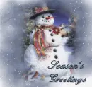 seasons greetings snowman