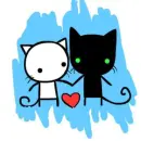 Two Cats In Love
