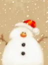 cute snowman santa