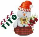 snow woman christmas tito