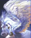 blinking pegasus glittered