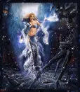 fairy in dark forest