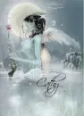 cathy glittered fairy with rose
