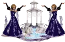 two fairies at fountain