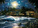 tropical polynesian seascape