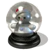 snowman trapped in a snowglobe