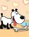 Dog with a bone