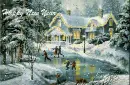 happy new year snowing