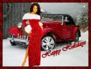 happy holidays - red