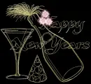 happy new year champagne