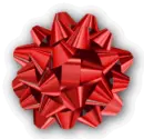 red christmas bow
