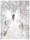 snow angel glittered