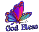 god bless butterfly