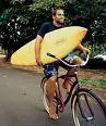 Jack Johnson bike and board