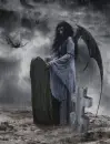vampiress in rain