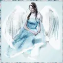 glittered blue angel