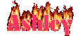 Ashley Animated Name w/Fire