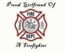 Proud firefighter girlfriend