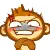 monkey threating