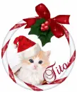 christmas cute santa cat 