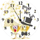 HAPPY NEW YEAR/CLOCK DRINKS