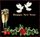 happy new year doves