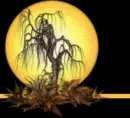 gothic full moon and tree