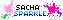 sacha sparkle paint splatters 