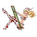columpio de Navidad pinup
