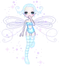Winter fairy with icy wings!