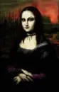 goth mona lisa blinking