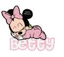 Sleeping Baby Minnie Mouse -Betty-