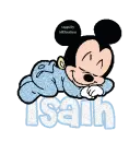 Sleeping Baby Mickey Mouse -Isaih-