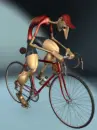 riding a bike