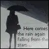 Here comes the rain again falling from the stars