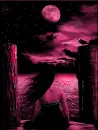 goth girl on pier morph