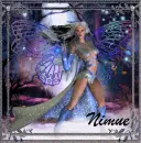 glittered fairy with lace wings nimue