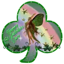 fairy in clover st patrick's day