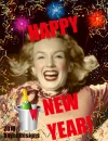 MARILYN MONROE CELEBRATING THE NEW YEAR